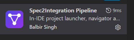 Installing Spec2Integration from the Visual Studio Marketplace in the Extensions view