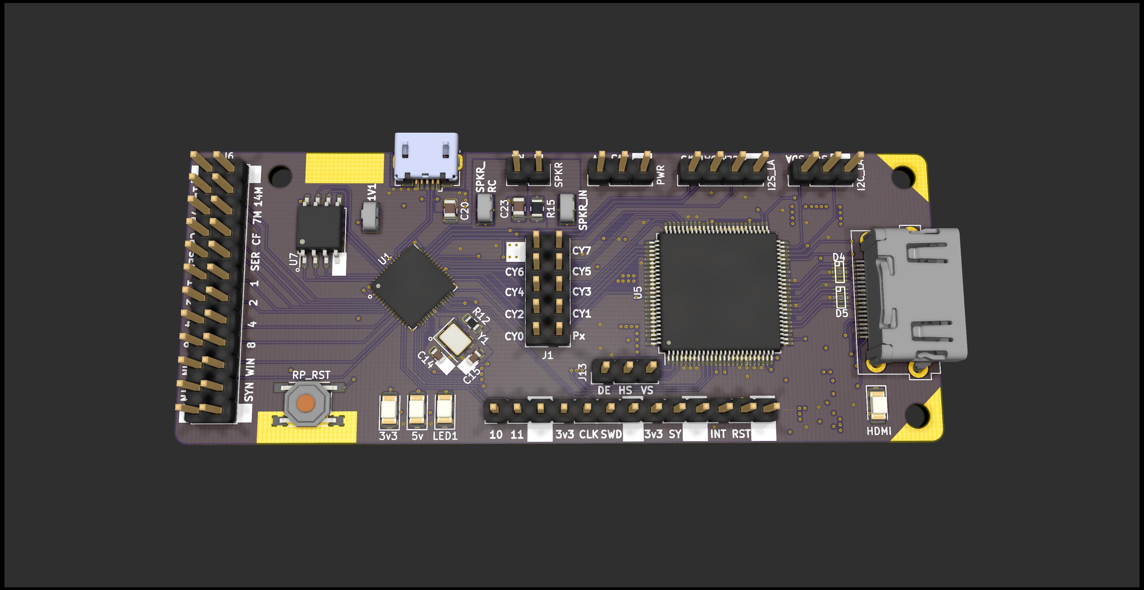 Servid rp2040-hdmi proto rev1, from the project README