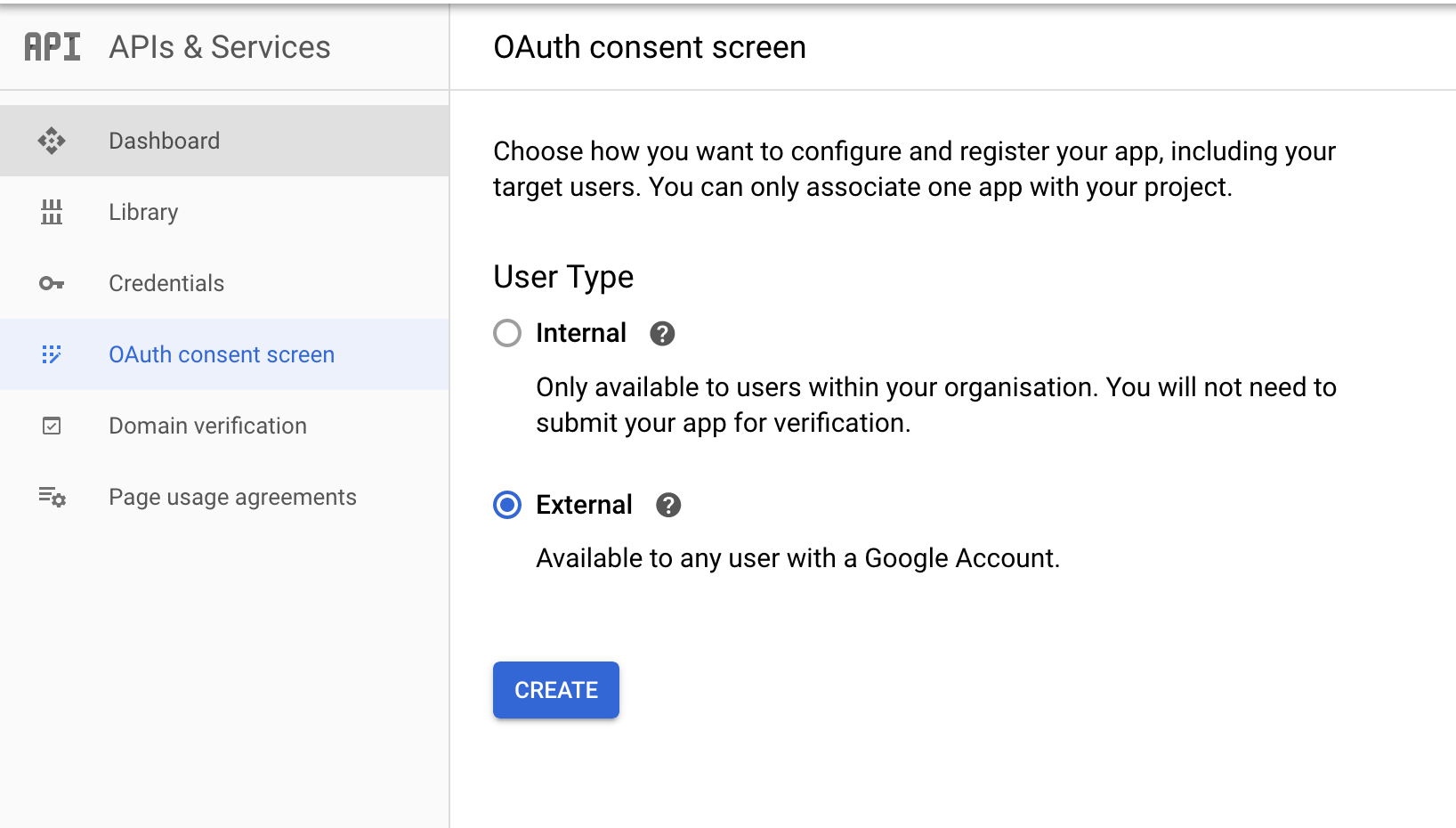 OAuth Consent Screen