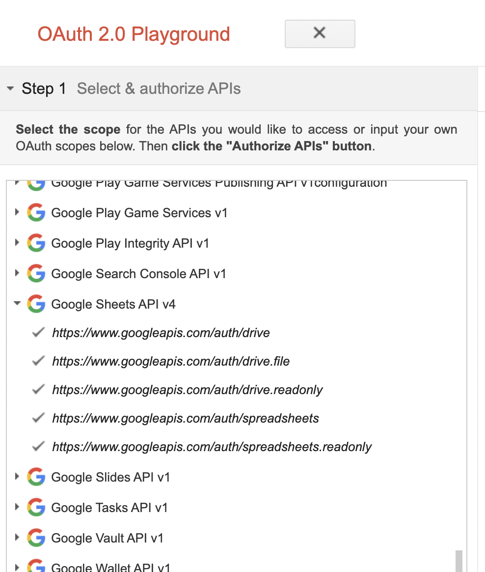 Authorize APIs