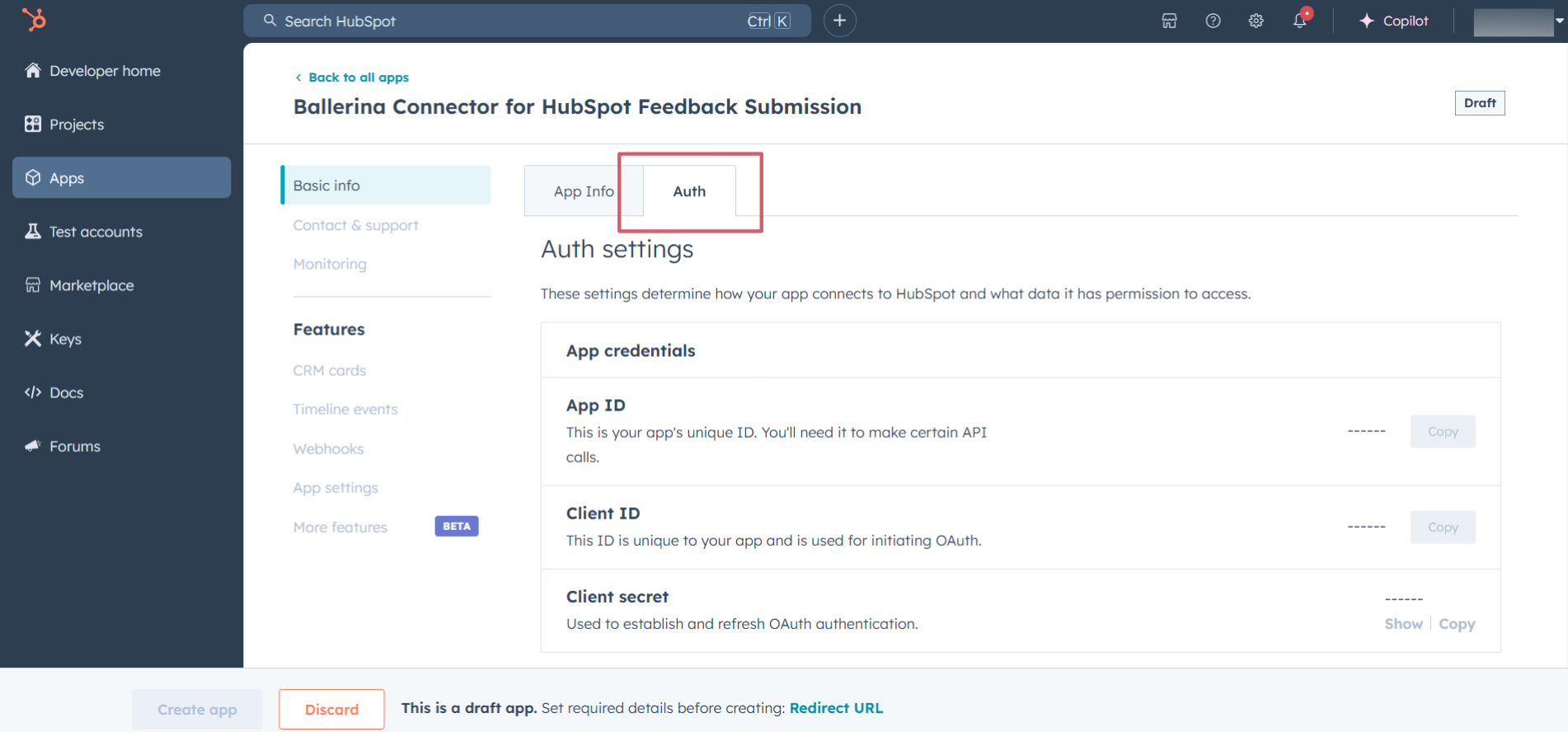 Configure authentication