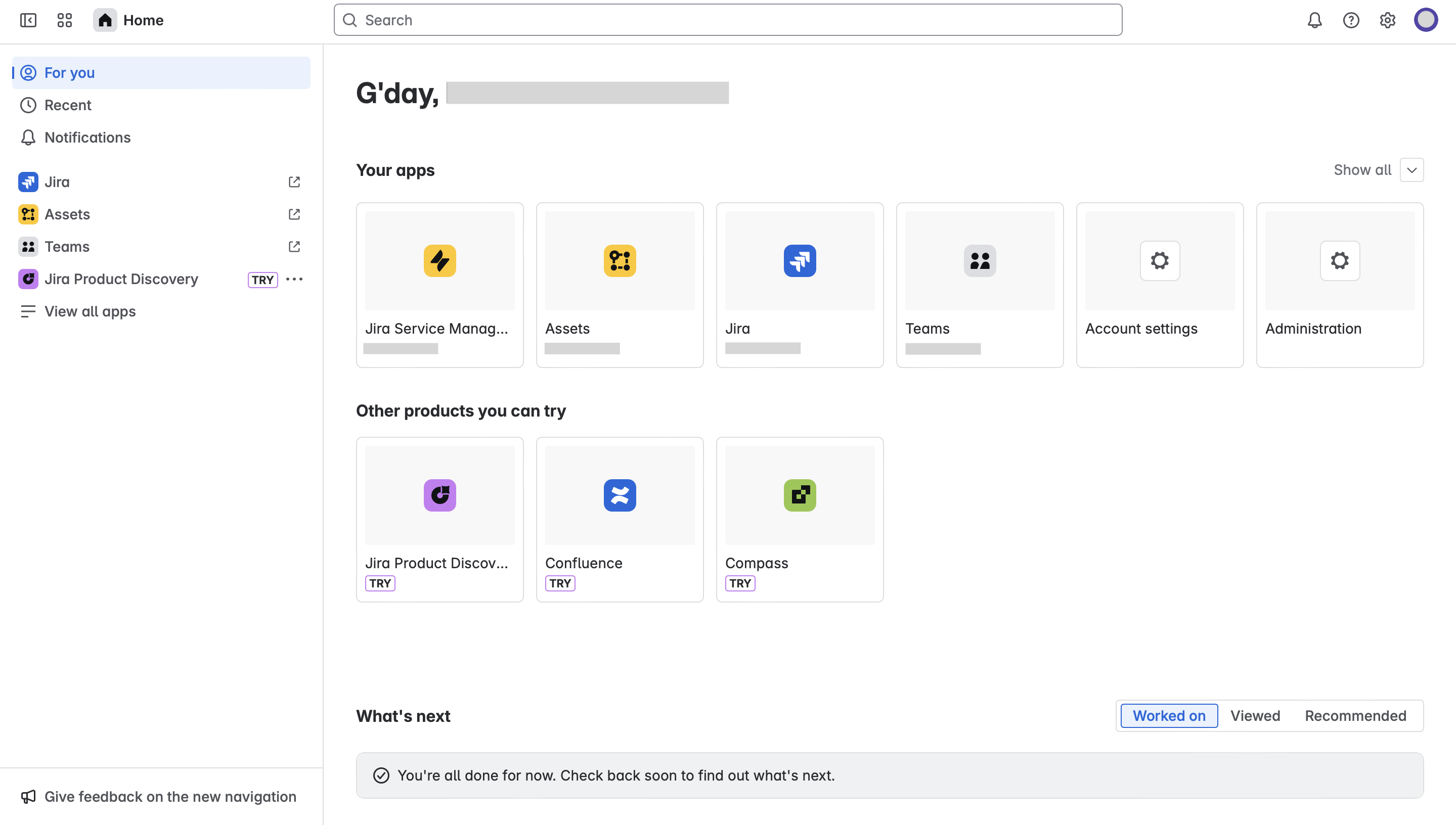 Jira redirect screen