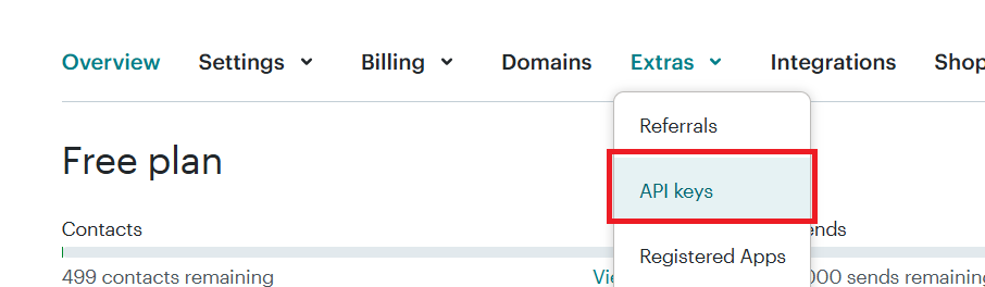 Mailchimp Extra Section