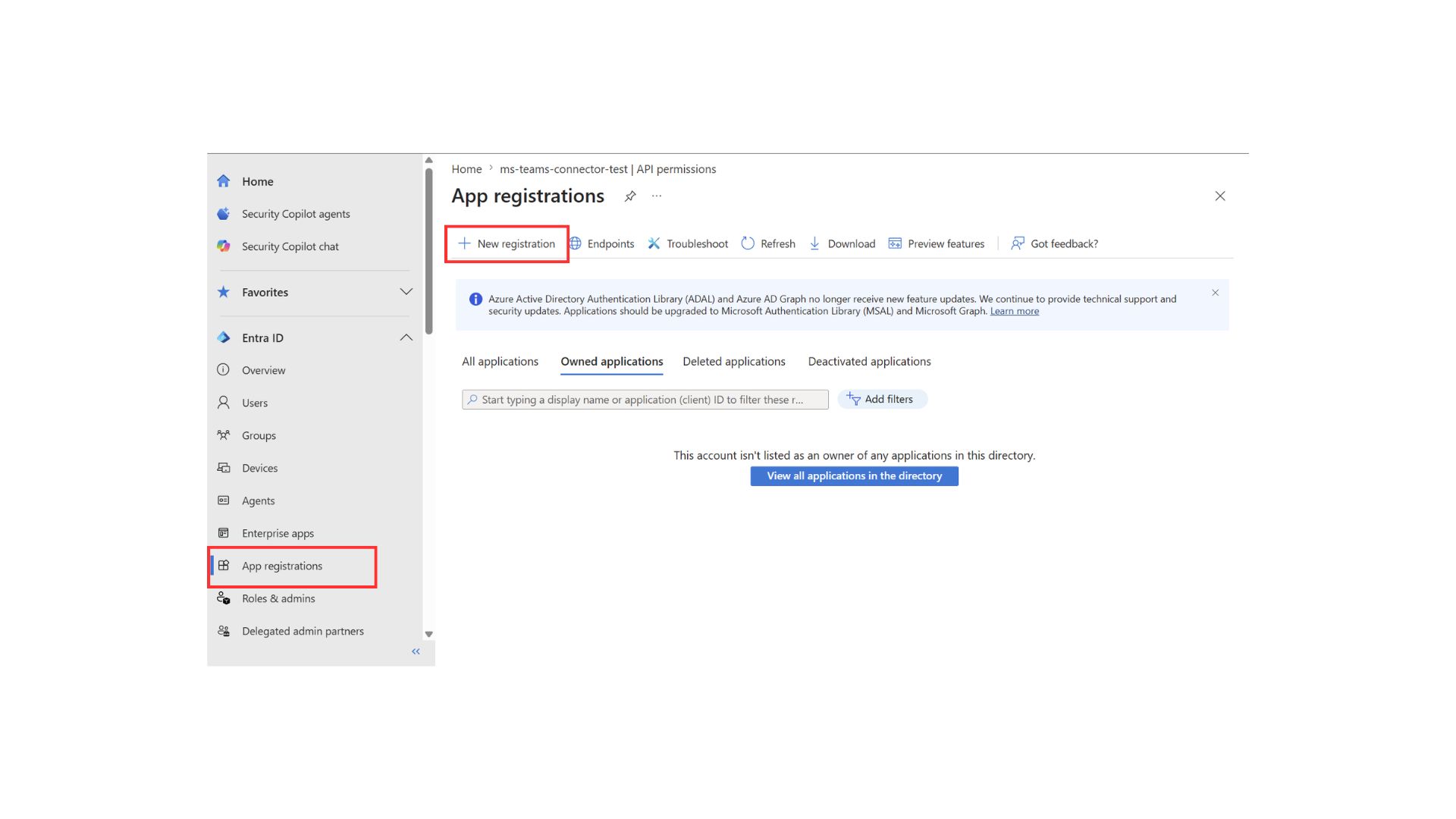 App registrations