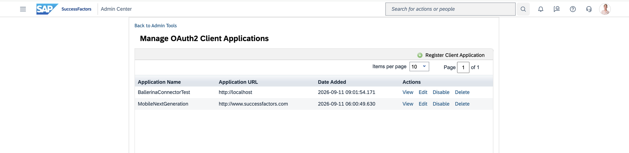 Register OAuth2 App