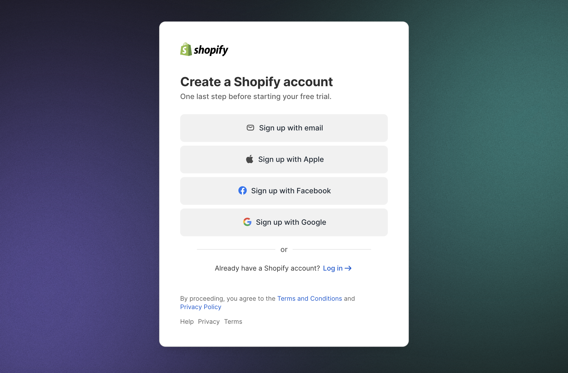 Signup