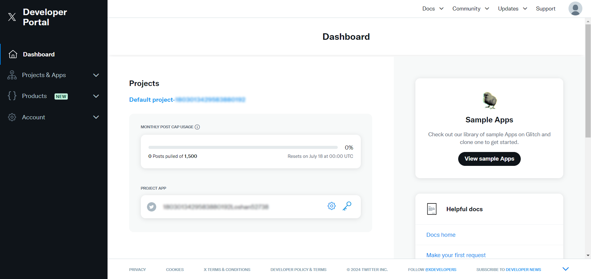 Twitter Developer Portal