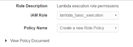 AWS Lambda Role