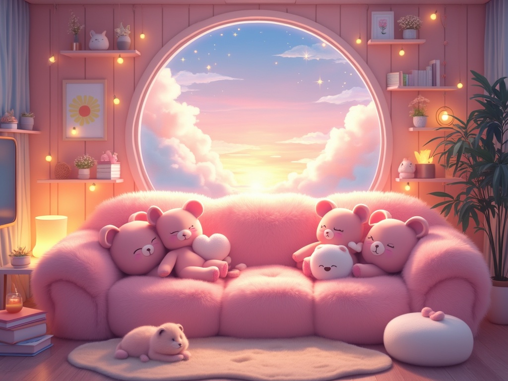 Super Cozy Kawaii Living Room