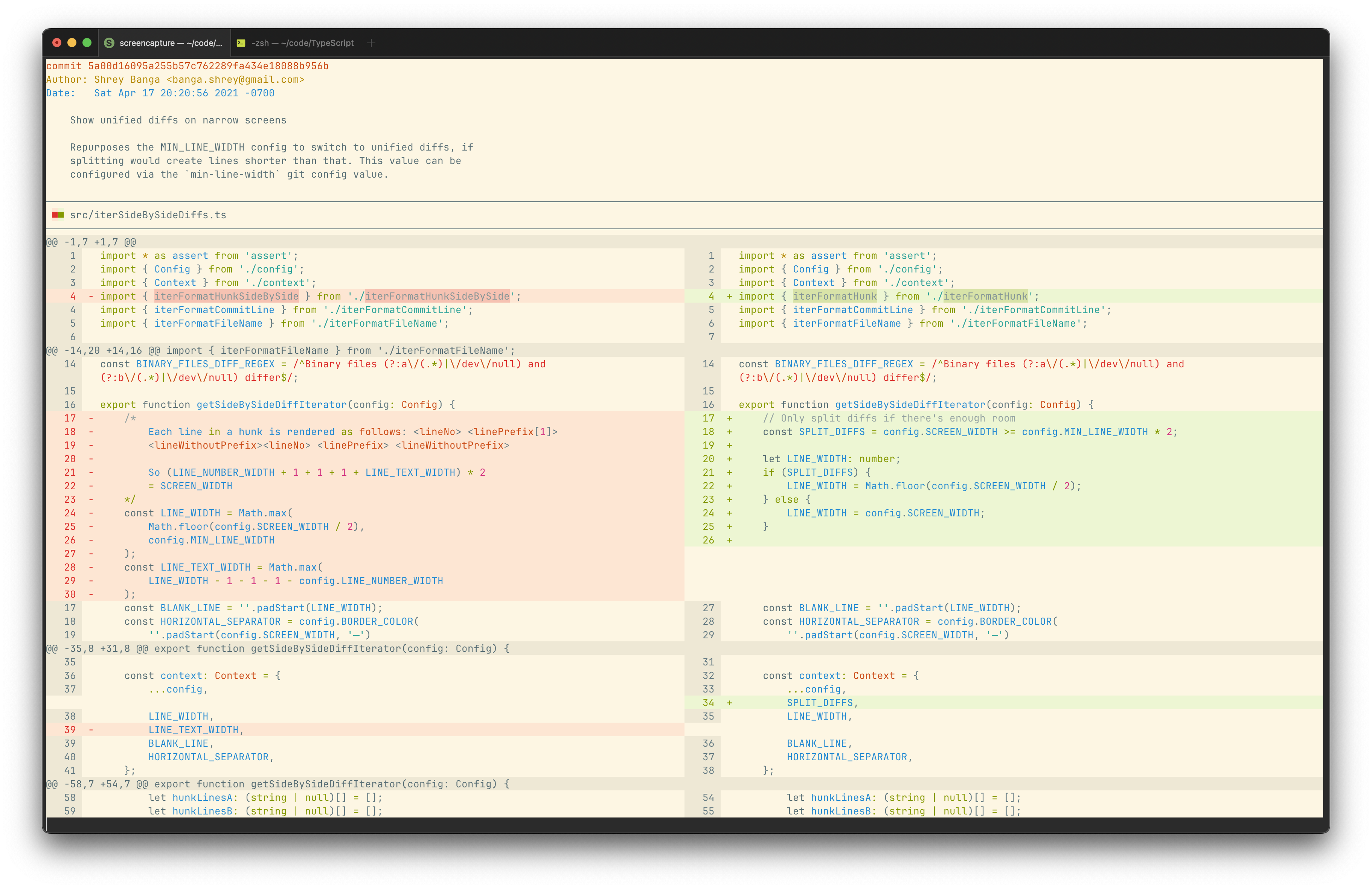 Screenshot of Solarized Light theme