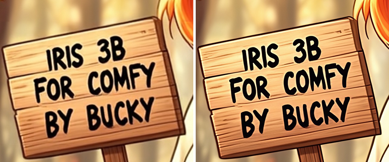 bicubic vs Iris 4x