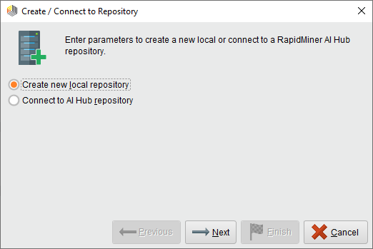 Create new local repository