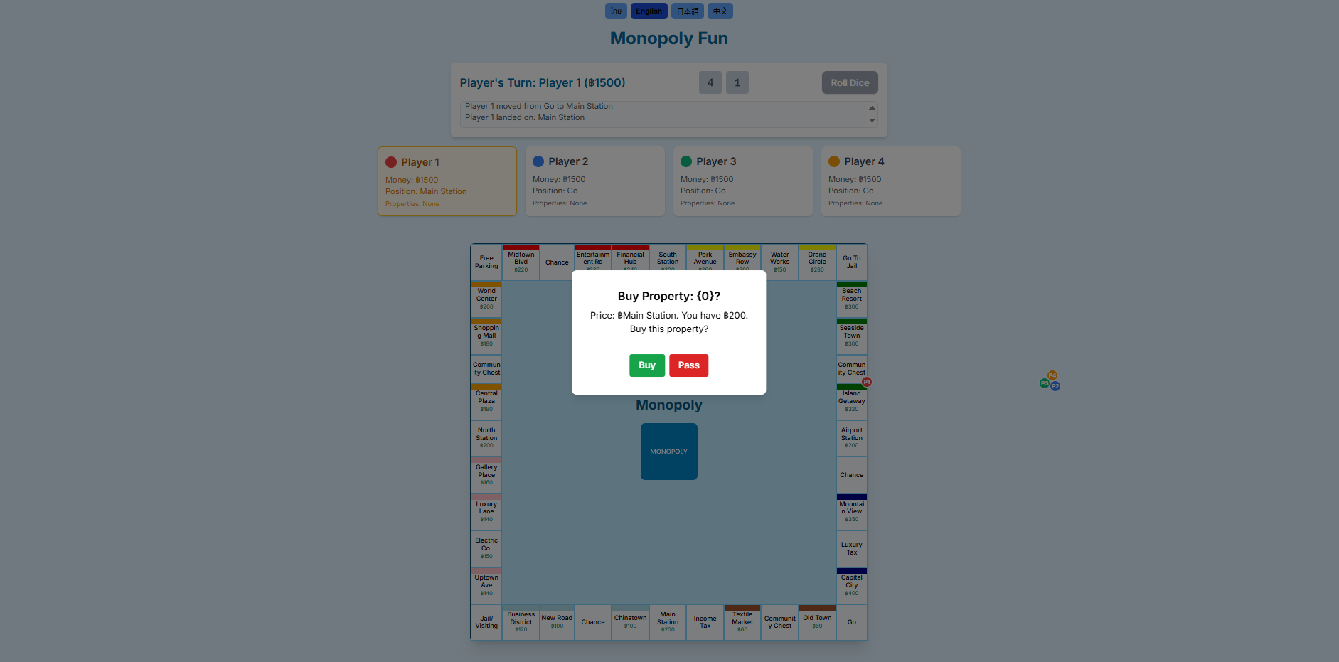 Monopoly Unity Source Code GitHub - banyapon/OneFileMonopolyGame: A simple, single-file ...
