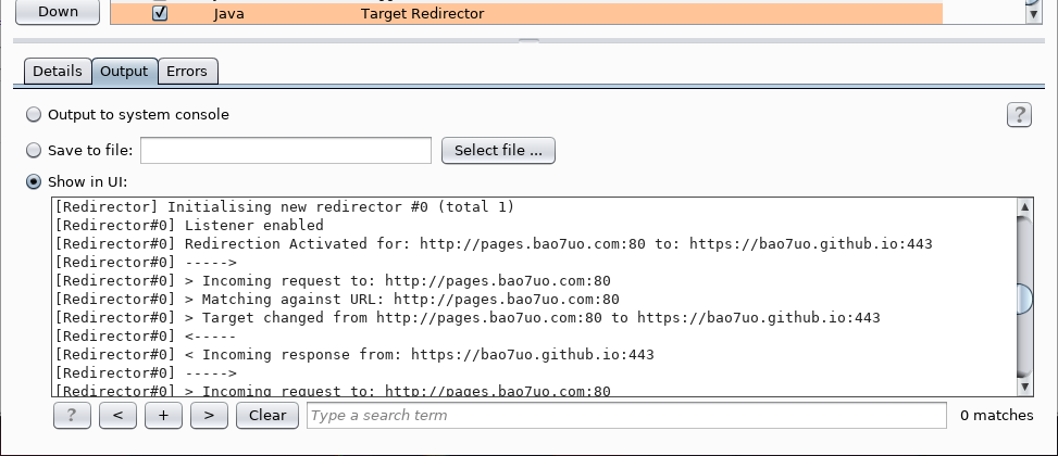 Target Redirector screenshot