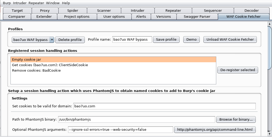 WAF Cookie Fetcher screenshot