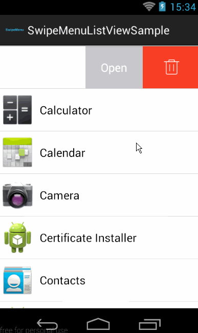 SwipeMenuListView