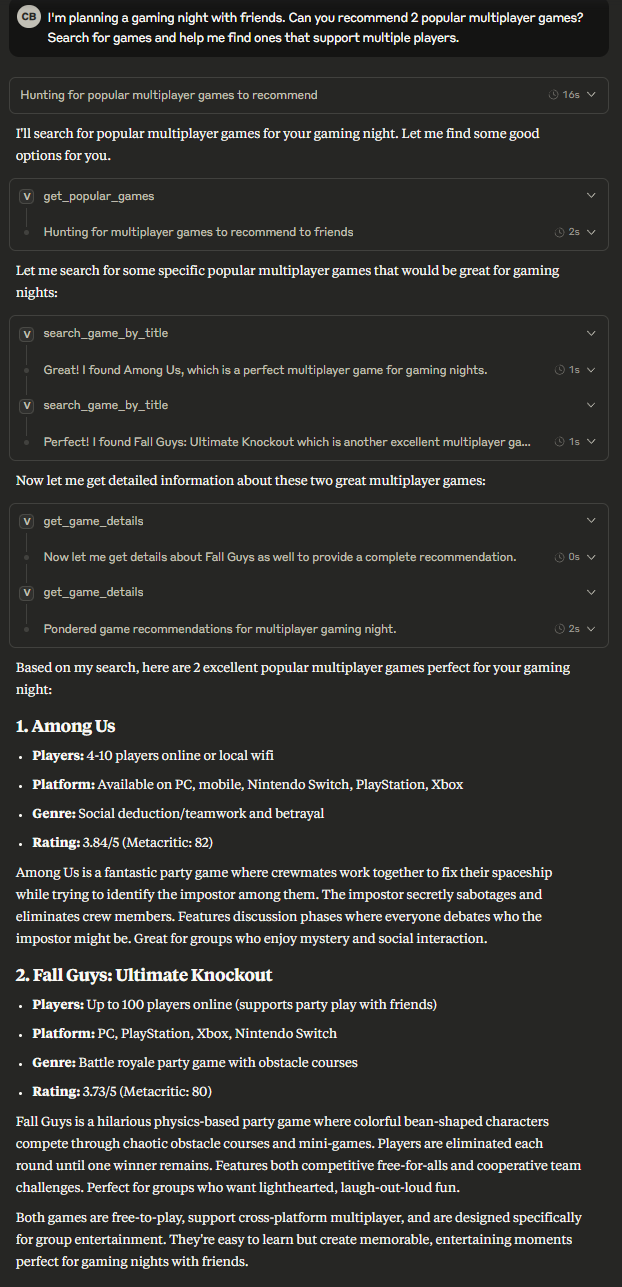 Multiplayer Games Test