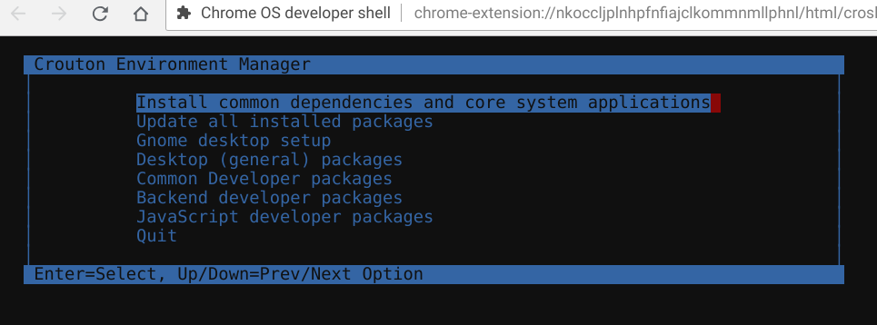 Host Menu