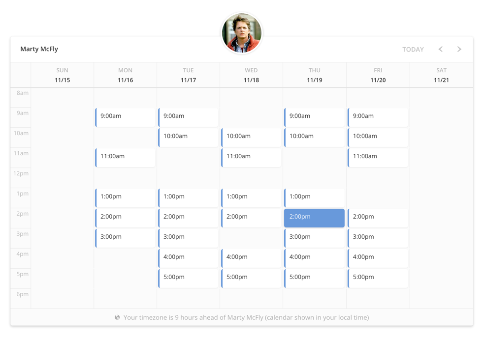 Booking.js Screenshot