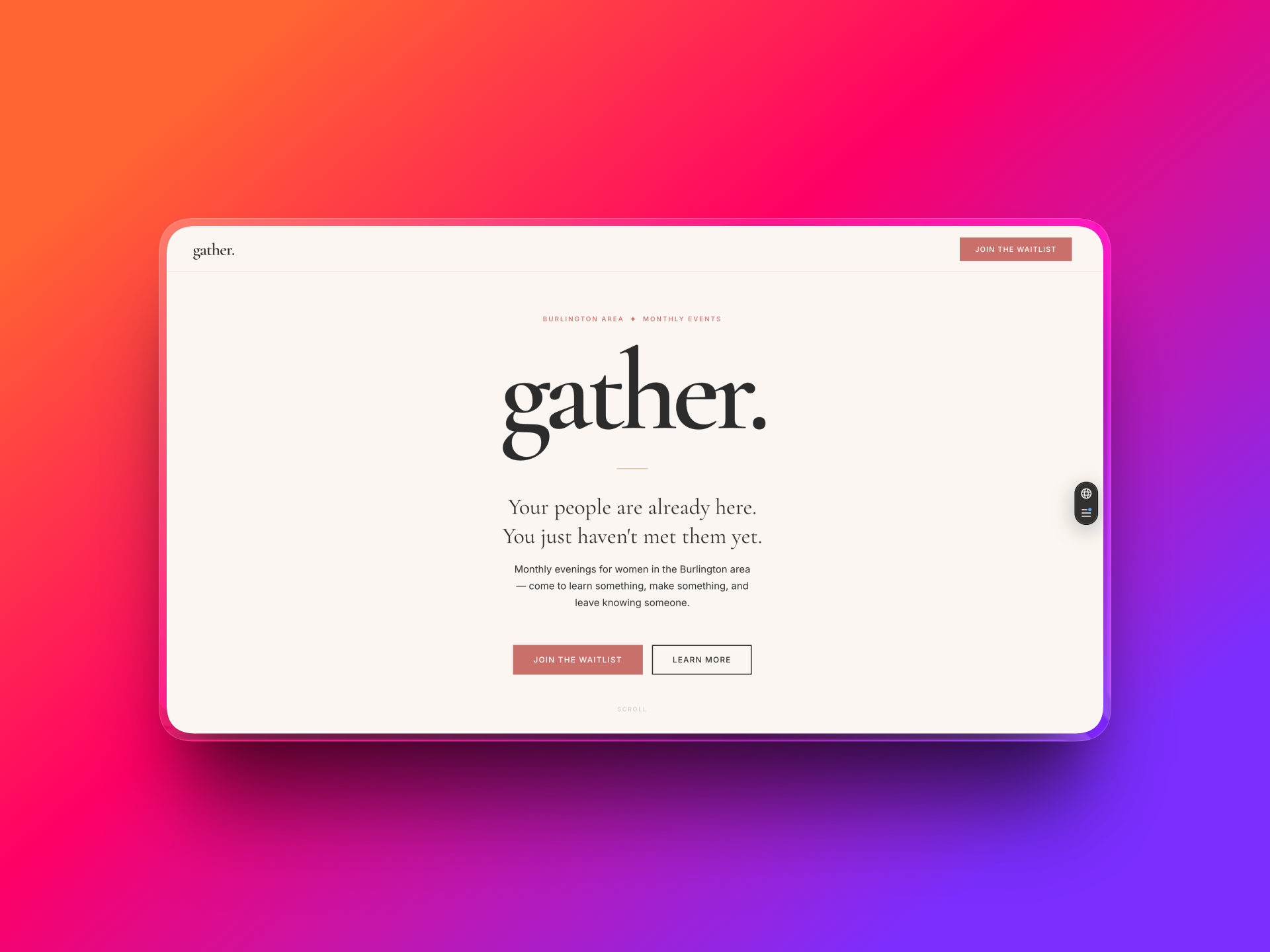 gather. screenshot 1