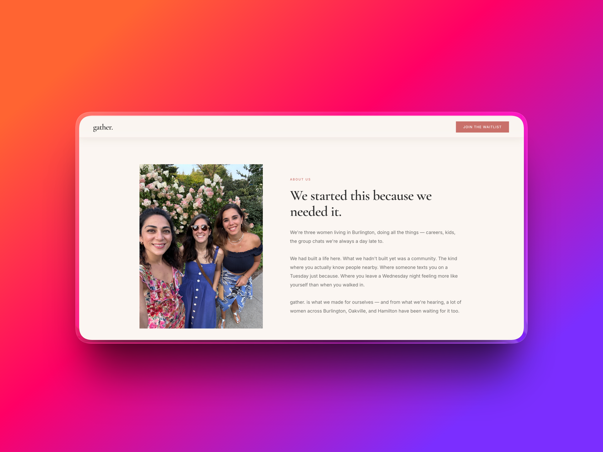 gather. screenshot 2