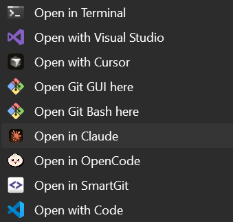 Claude Code Context Menu