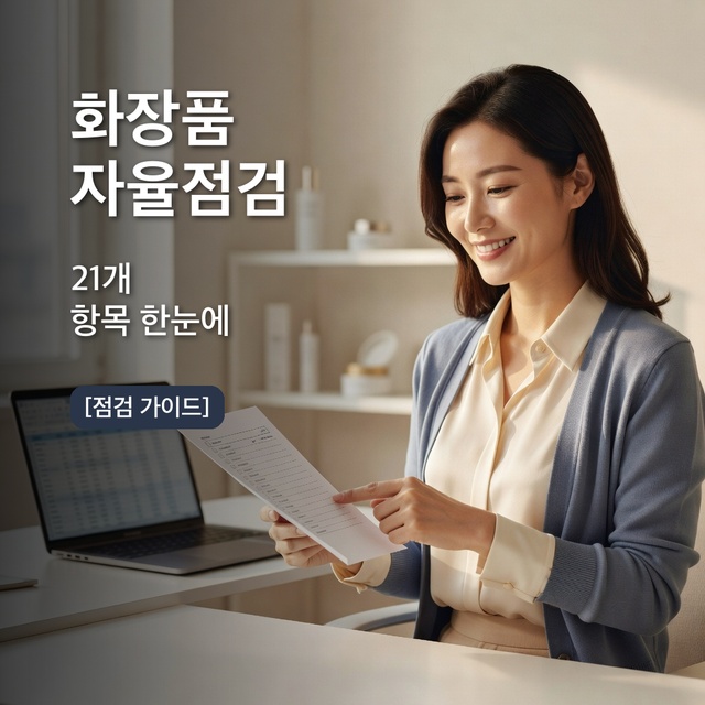 화장품책임판매업 자율점검 — 21문항 체크리스트와 자체평가보고서 가이드 썸네일