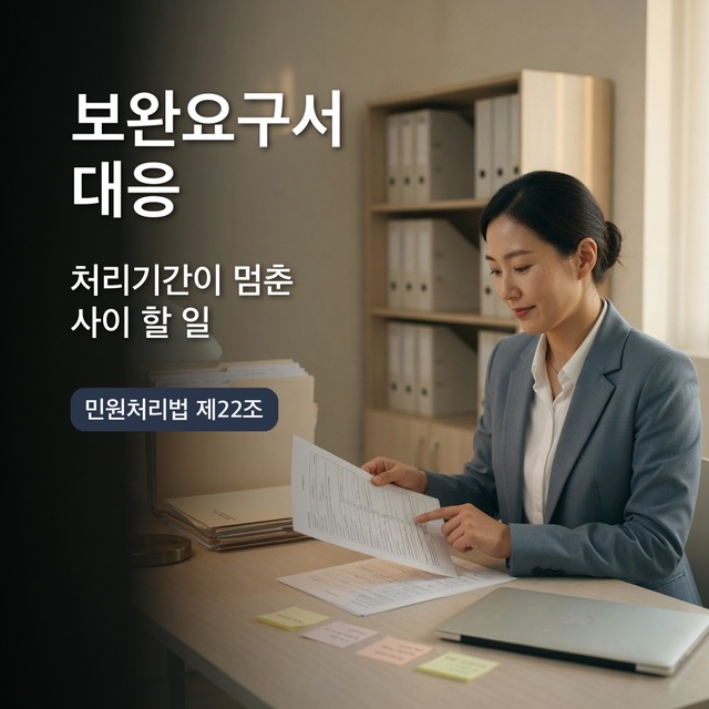 보완요구서 대응과 처리기간