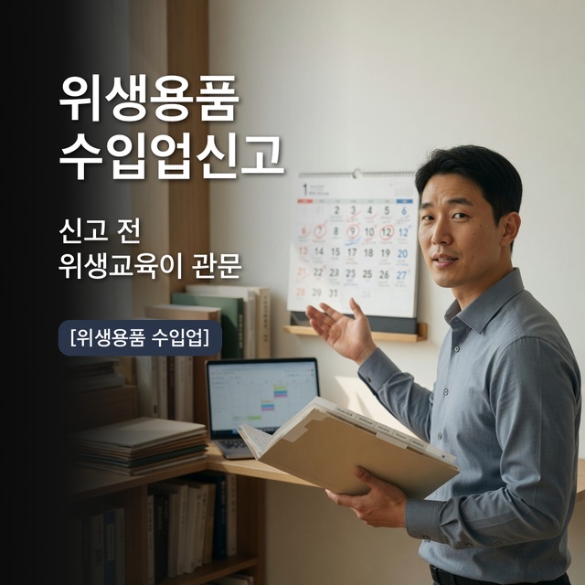위생용품 수입업 신고 전 준비 순서