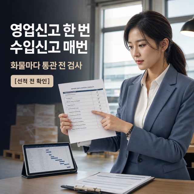 위생용품 반복 수입, 수입신고 자동 수리