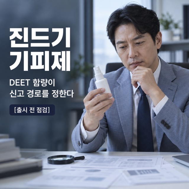 진드기 기피제 DEET 함량과 신고 경로