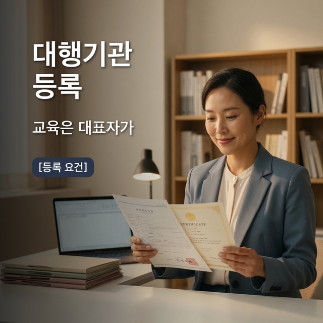 출입국민원 대행기관 등록, 교육은 대표자가 받습니다