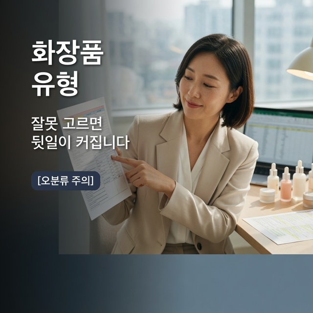 화장품 유형 13개 제품류 판정