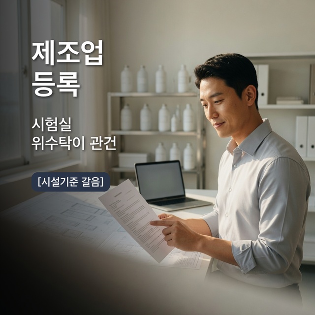 화장품 제조업 등록 시험실 위수탁 계약