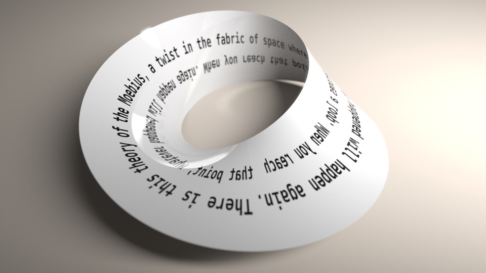 Moebius strip ray-traced in Go