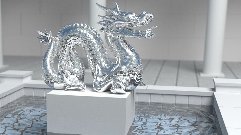 Stanford Dragon ray-traced in Go
