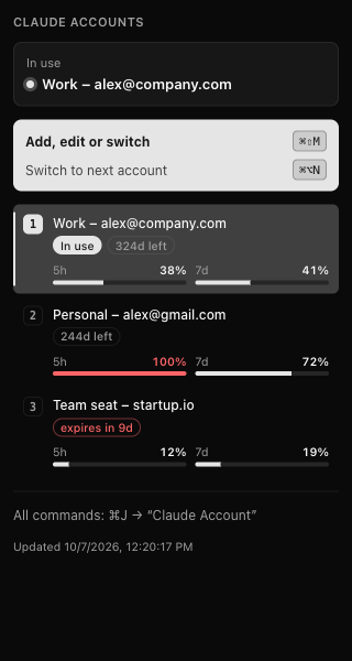 Sidebar panel