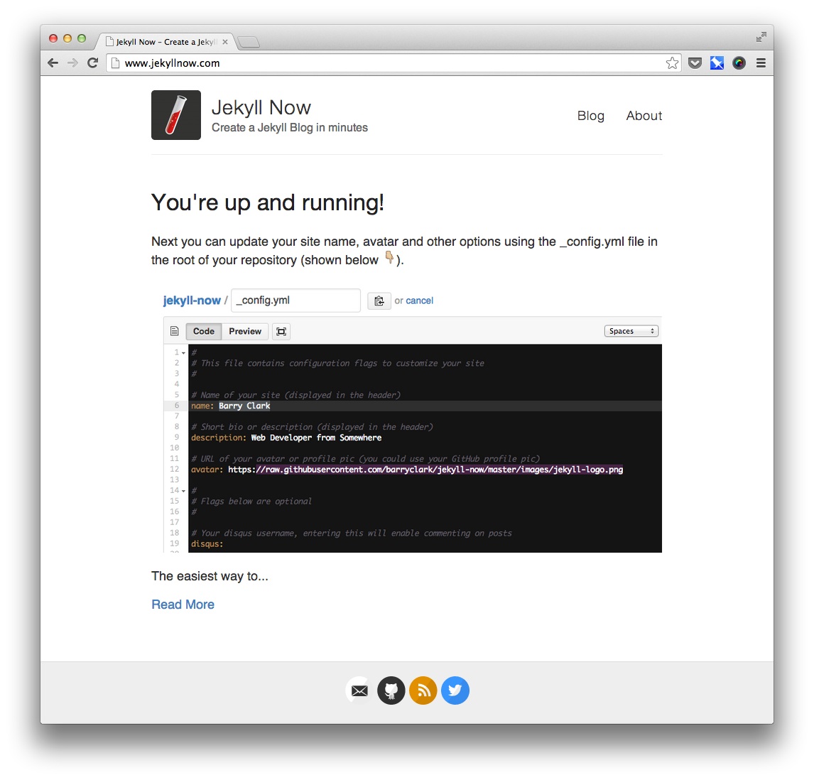 barryclark.co-jekyll-theme 网站模板截图