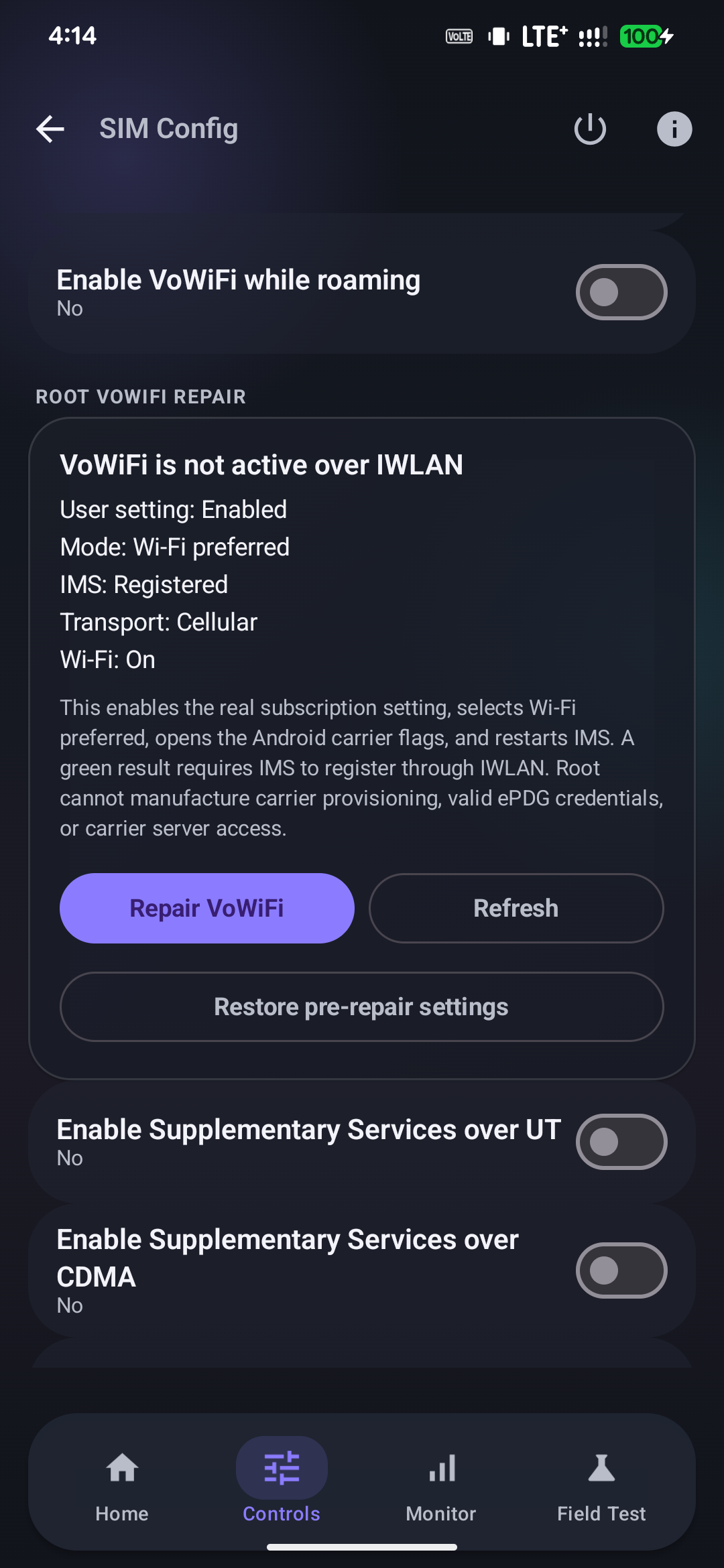 Pixel IMS 5G 1.0.5 Root VoWiFi repair