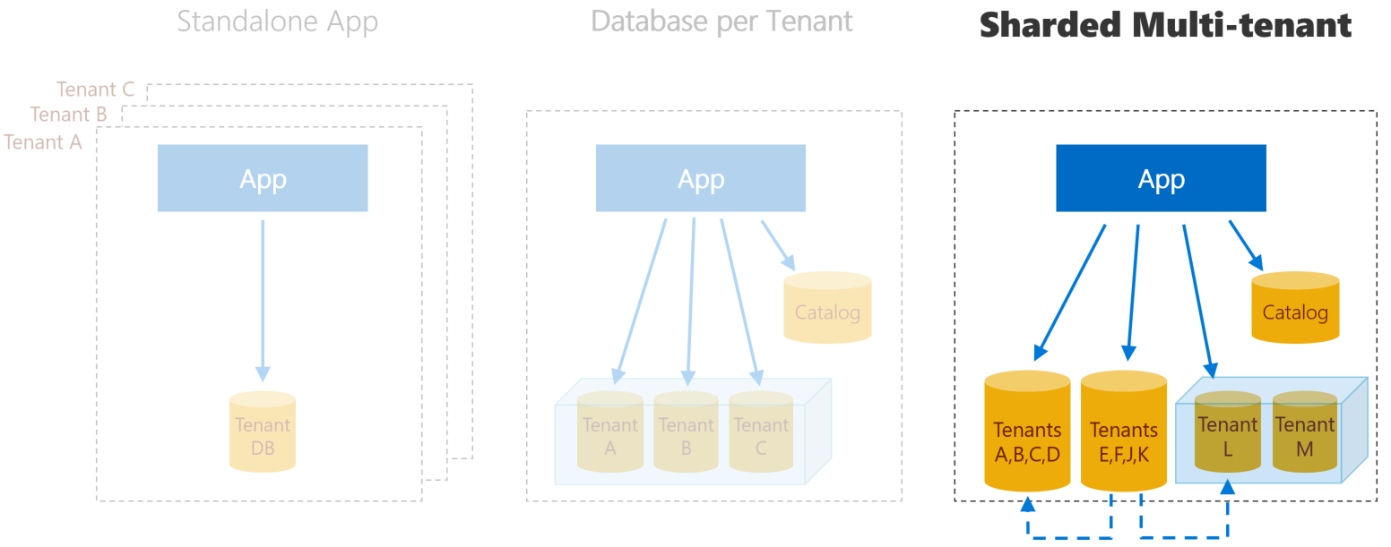 Versions of Wingtip Tickets SaaS apps