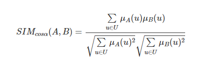 Angular distance