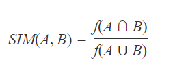 Simplified jaccard