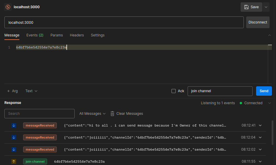 websocket typescript channel