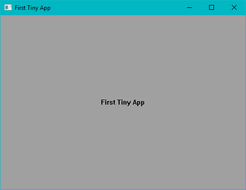 First Assembly Windows