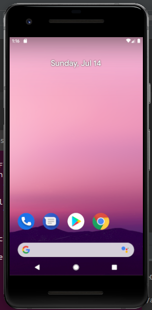 Flutter Android Virtual Device