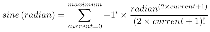 Sine Taylor Series