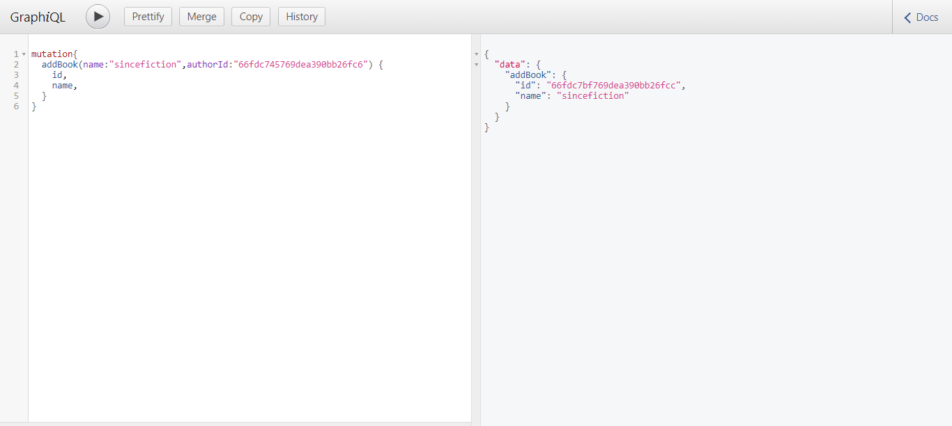 first nodejs graphql