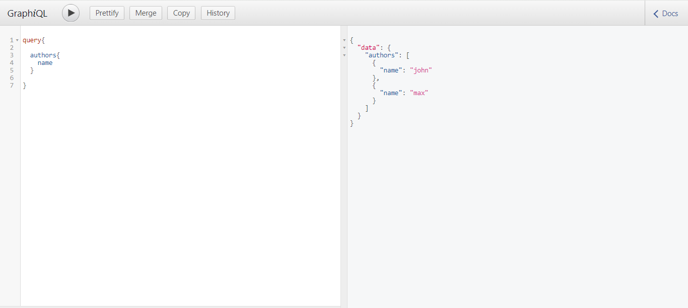 first nodejs graphql