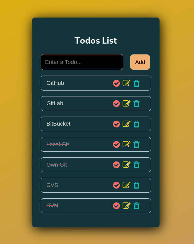 Reactjs Todo List