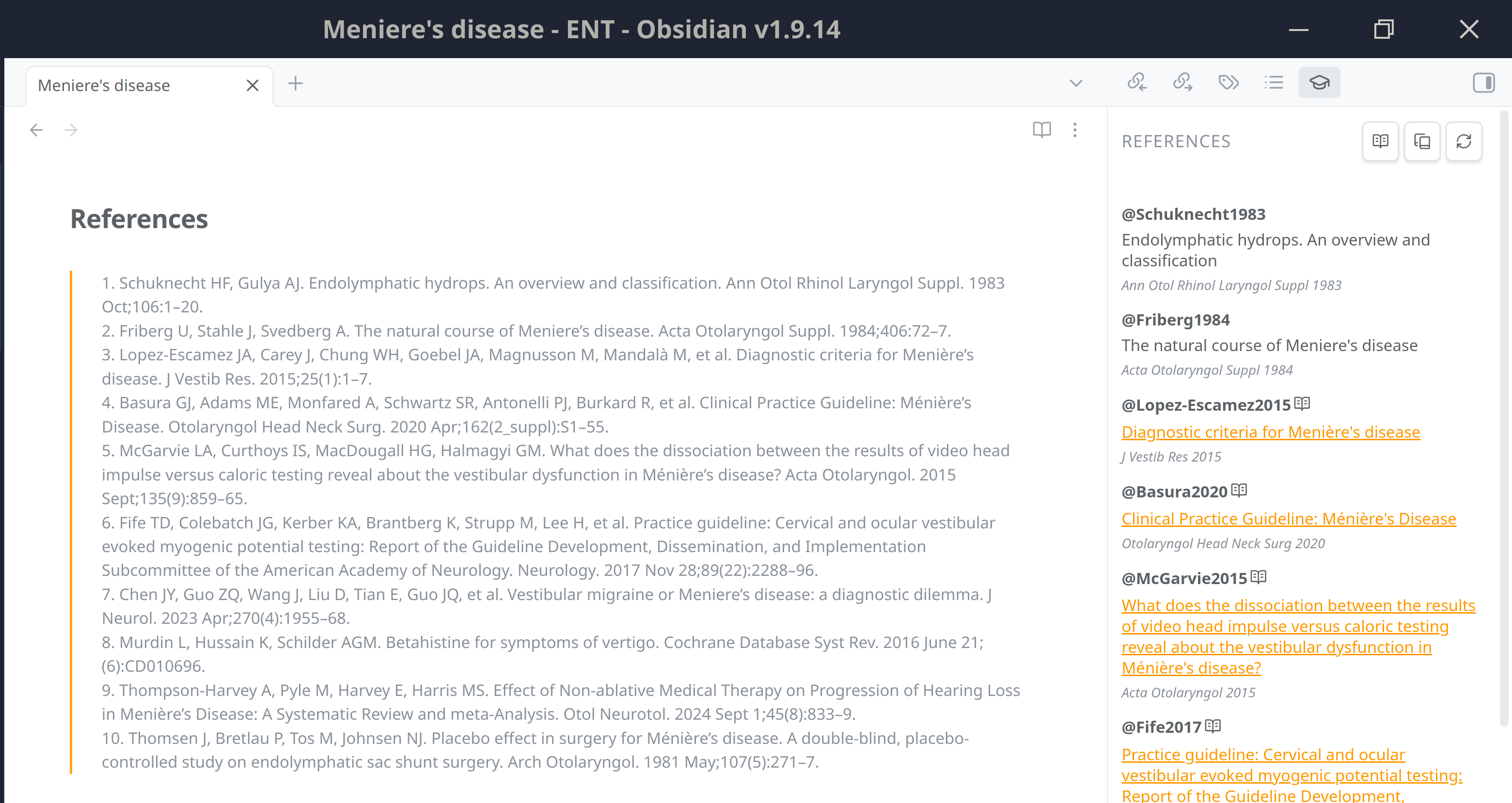 References Section